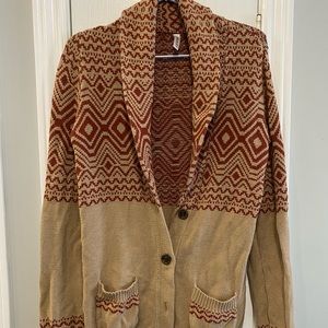RVCN Boho Oversized Chunky Knit Cardigan